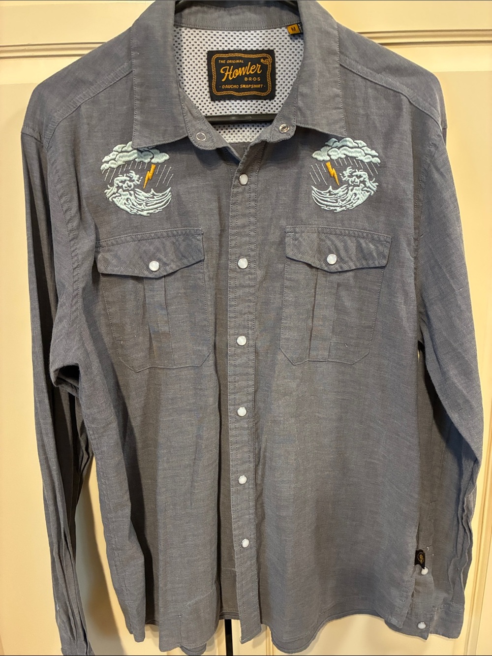 Howler Brothers Gaucho Snapshirt Sz M